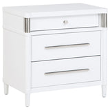  Coaster Furniture Gracemont 225072 3-drawer Bedroom Nightstand Bedside Table - White IMAGE 1