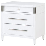  Coaster Furniture Gracemont 225072 3-drawer Bedroom Nightstand Bedside Table - White IMAGE 10
