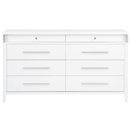  Coaster Furniture Gracemont 225073 8-drawer Bedroom Dresser Cabinet - White IMAGE 8