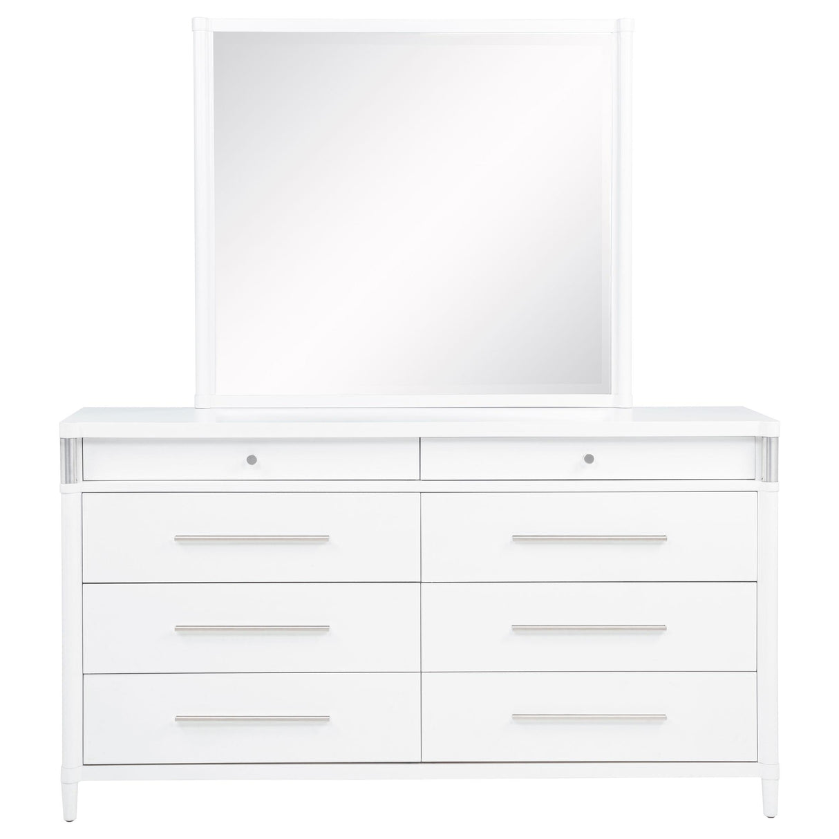  Coaster Furniture Gracemont 225073M 8-drawer Bedroom Dresser with Mirror - White IMAGE 13