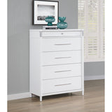  Coaster Furniture Gracemont 225075 5-drawer Bedroom Chest - White IMAGE 9