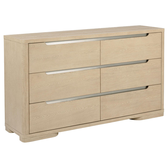  Coaster Furniture Ladera 225083 6-drawer Bedroom Dresser - Light Elm IMAGE 1