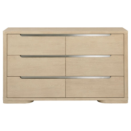  Coaster Furniture Ladera 225083 6-drawer Bedroom Dresser - Light Elm IMAGE 8