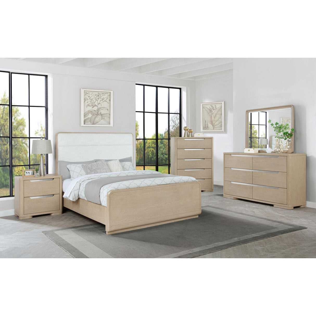  Coaster Furniture Ladera 225083M 6-drawer Bedroom Dresser and Mirror - Light Elm IMAGE 13