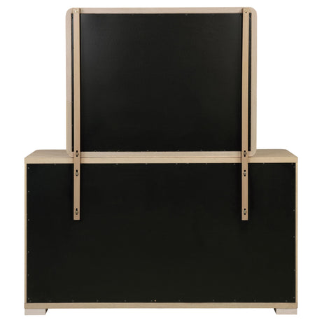  Coaster Furniture Ladera 225083M 6-drawer Bedroom Dresser and Mirror - Light Elm IMAGE 7