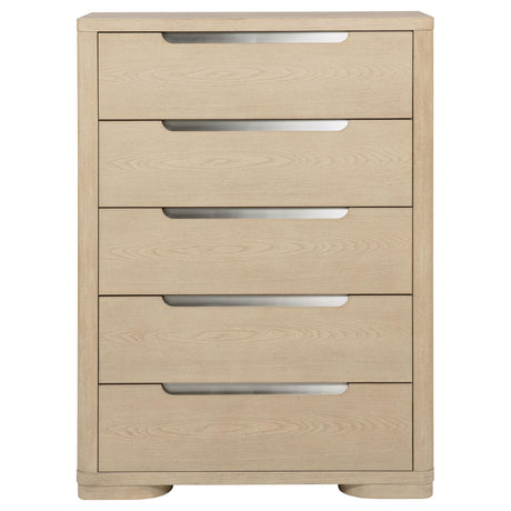  Coaster Furniture Ladera 225085 5-drawer Bedroom Chest - Light Elm IMAGE 8