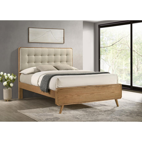  Coaster Furniture Robyn 225091KW Wood California King Platform Bed - Light Ash IMAGE 6