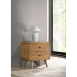  Coaster Furniture Robyn 225092 2-drawer Nightstand Bedside Table - Light Ash IMAGE 2