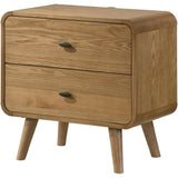  Coaster Furniture Robyn 225092 2-drawer Nightstand Bedside Table - Light Ash IMAGE 4