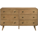  Coaster Furniture Robyn 225093 6-drawer Bedroom Dresser - Light Ash IMAGE 3