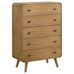  Coaster Furniture Robyn 225095 5-drawer Bedroom Chest - Light Ash IMAGE 1
