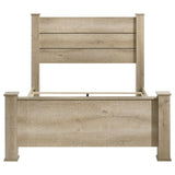  Coaster Furniture Oakglen 225101KE 55-inch Eastern King Panel Bed - Weathered Oak IMAGE 2
