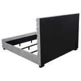  Coaster Furniture Patricia 300719KE 58-inch Boucle Upholstered Eastern King Bed - Grey IMAGE 5