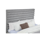  Coaster Furniture Patricia 300719KW 58-inch Boucle Upholstered California King Bed - Grey IMAGE 4