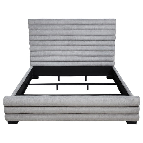  Coaster Furniture Patricia 300719KW 58-inch Boucle Upholstered California King Bed - Grey IMAGE 9