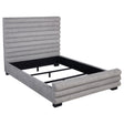  Coaster Furniture Patricia 300719Q 58-inch Boucle Upholstered Queen Bed - Grey IMAGE 1