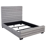 Coaster Furniture Patricia 300719Q 58-inch Boucle Upholstered Queen Bed - Grey IMAGE 1