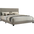  Coaster Furniture Dorian 300851KW Fabric Upholstered California King Panel Bed - Taupe IMAGE 1
