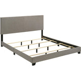  Coaster Furniture Dorian 300851KW Fabric Upholstered California King Panel Bed - Taupe IMAGE 3