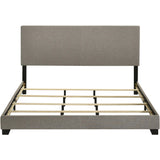  Coaster Furniture Dorian 300851KW Fabric Upholstered California King Panel Bed - Taupe IMAGE 4