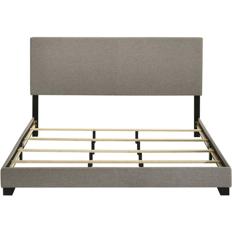  Coaster Furniture Dorian 300851KW Fabric Upholstered California King Panel Bed - Taupe IMAGE 4