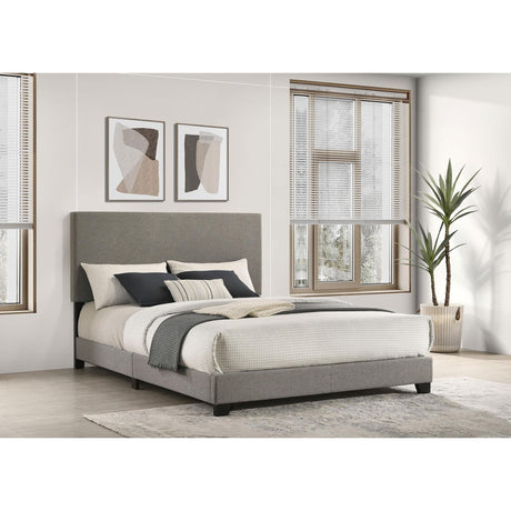  Coaster Furniture Dorian 300851Q Fabric Upholstered Queen Panel Bed - Taupe IMAGE 2