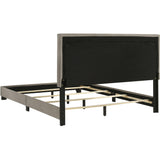  Coaster Furniture Dorian 300851Q Fabric Upholstered Queen Panel Bed - Taupe IMAGE 5