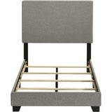  Coaster Furniture Dorian 300851T Fabric Upholstered Twin Panel Bed - Taupe IMAGE 4