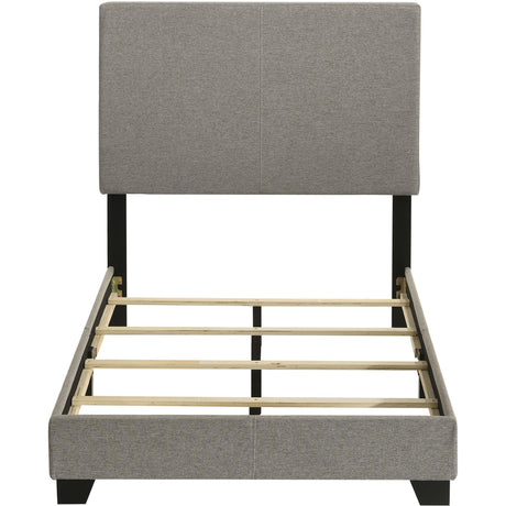  Coaster Furniture Dorian 300851T Fabric Upholstered Twin Panel Bed - Taupe IMAGE 4