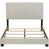  Coaster Furniture Dorian 300852F Fabric Upholstered Full Panel Bed - Cream IMAGE 4