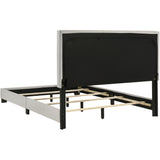  Coaster Furniture Dorian 300852F Fabric Upholstered Full Panel Bed - Cream IMAGE 5