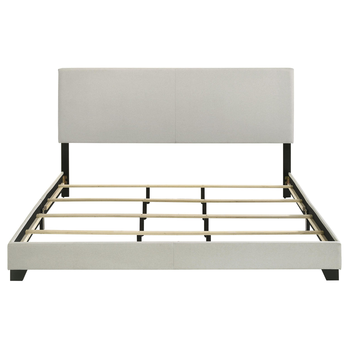  Coaster Furniture Dorian 300852KW Fabric Upholstered California King Panel Bed - Cream IMAGE 5