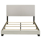  Coaster Furniture Dorian 300852Q Fabric Upholstered Queen Panel Bed - Cream IMAGE 5