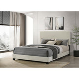  Coaster Furniture Dorian 300852Q Fabric Upholstered Queen Panel Bed - Cream IMAGE 6