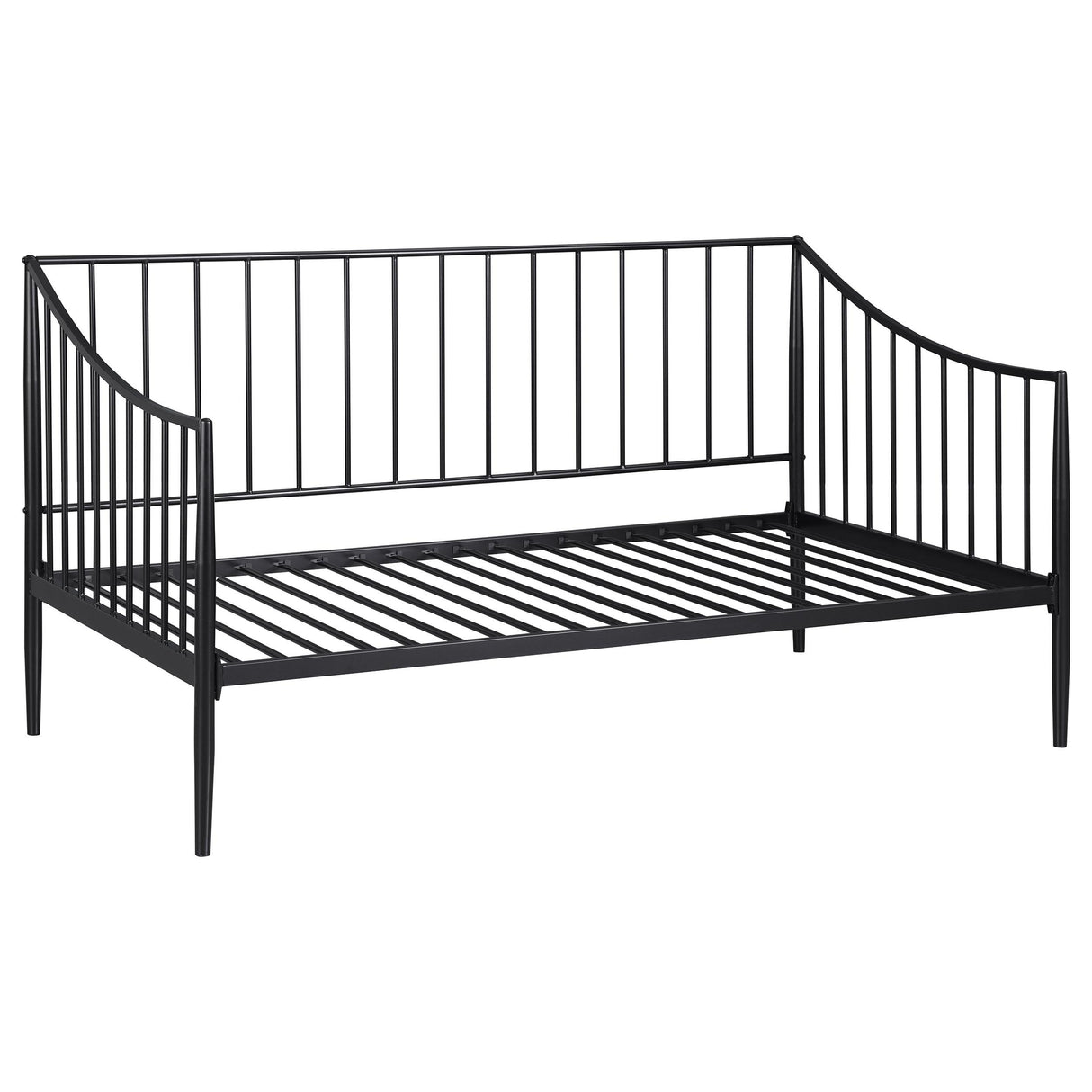  Coaster Furniture Newbury 301056 Metal Twin Daybed Bed Frame - Matte Black IMAGE 1