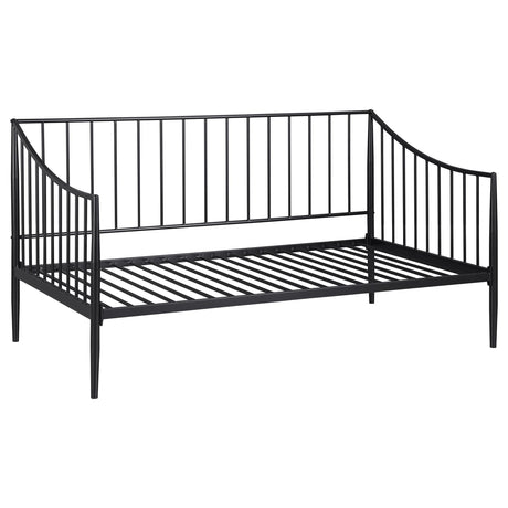  Coaster Furniture Newbury 301056 Metal Twin Daybed Bed Frame - Matte Black IMAGE 1