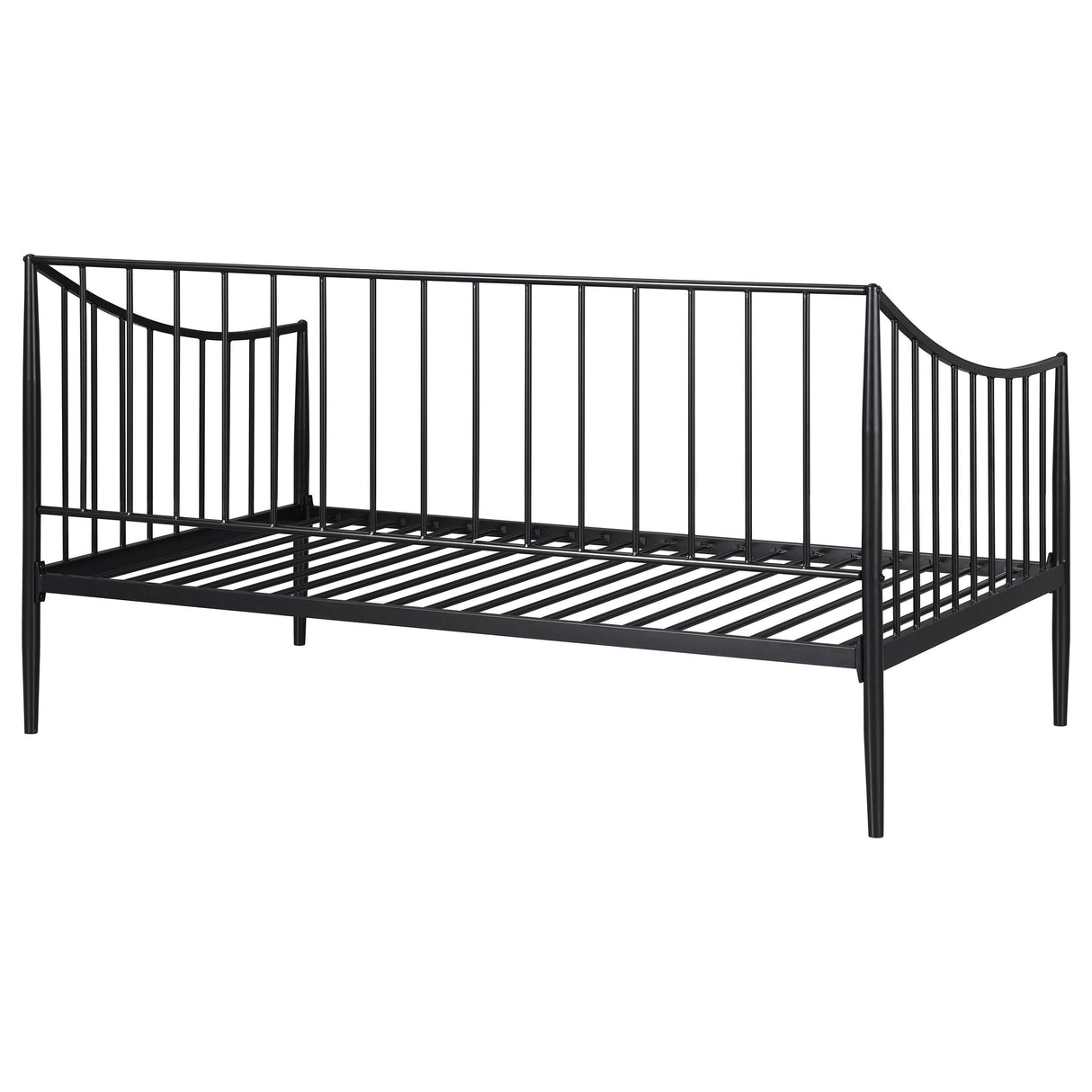  Coaster Furniture Newbury 301056 Metal Twin Daybed Bed Frame - Matte Black IMAGE 2