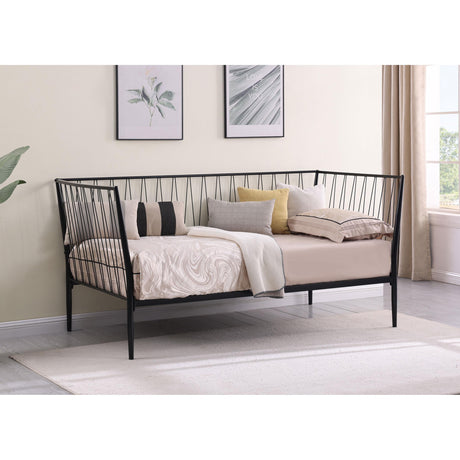  Coaster Furniture Richland 301057 Metal Twin Daybed Bed Frame - Matte Black IMAGE 5
