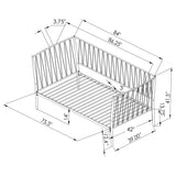 Coaster Furniture Richland 301057 Metal Twin Daybed Bed Frame - Matte Black IMAGE 8