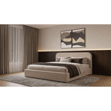  Coaster Furniture Anders 306037BEIKE Upholstered Eastern King Storage Lift Platform Bed - Beige IMAGE 4