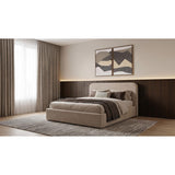  Coaster Furniture Anders 306037BEIQ Upholstered Queen Storage Lift Platform Bed - Beige IMAGE 4