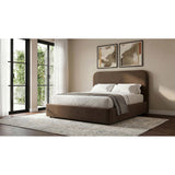  Coaster Furniture Anders 306037CHF Upholstered Full Storage Lift Platform Bed - Chocolate IMAGE 3