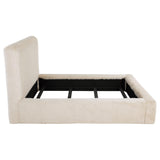  Coaster Furniture Rebecca 306141Q Faux Fur Upholstered Queen Bed - Cream IMAGE 7