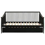  Coaster Furniture Delgado 310027 Windsor Twin Wood Daybed with Trundle - Black IMAGE 5