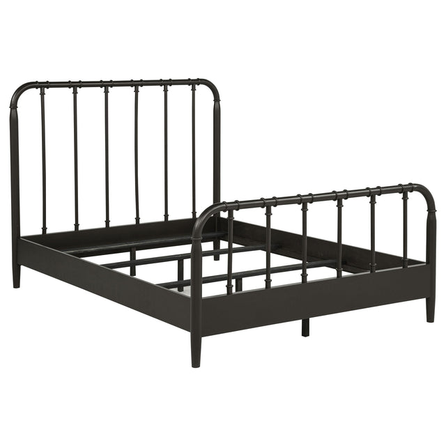  Coaster Furniture Rocco 310035F All Wood Water Pipe Open Frame Full Bed - Dark Bronze IMAGE 1
