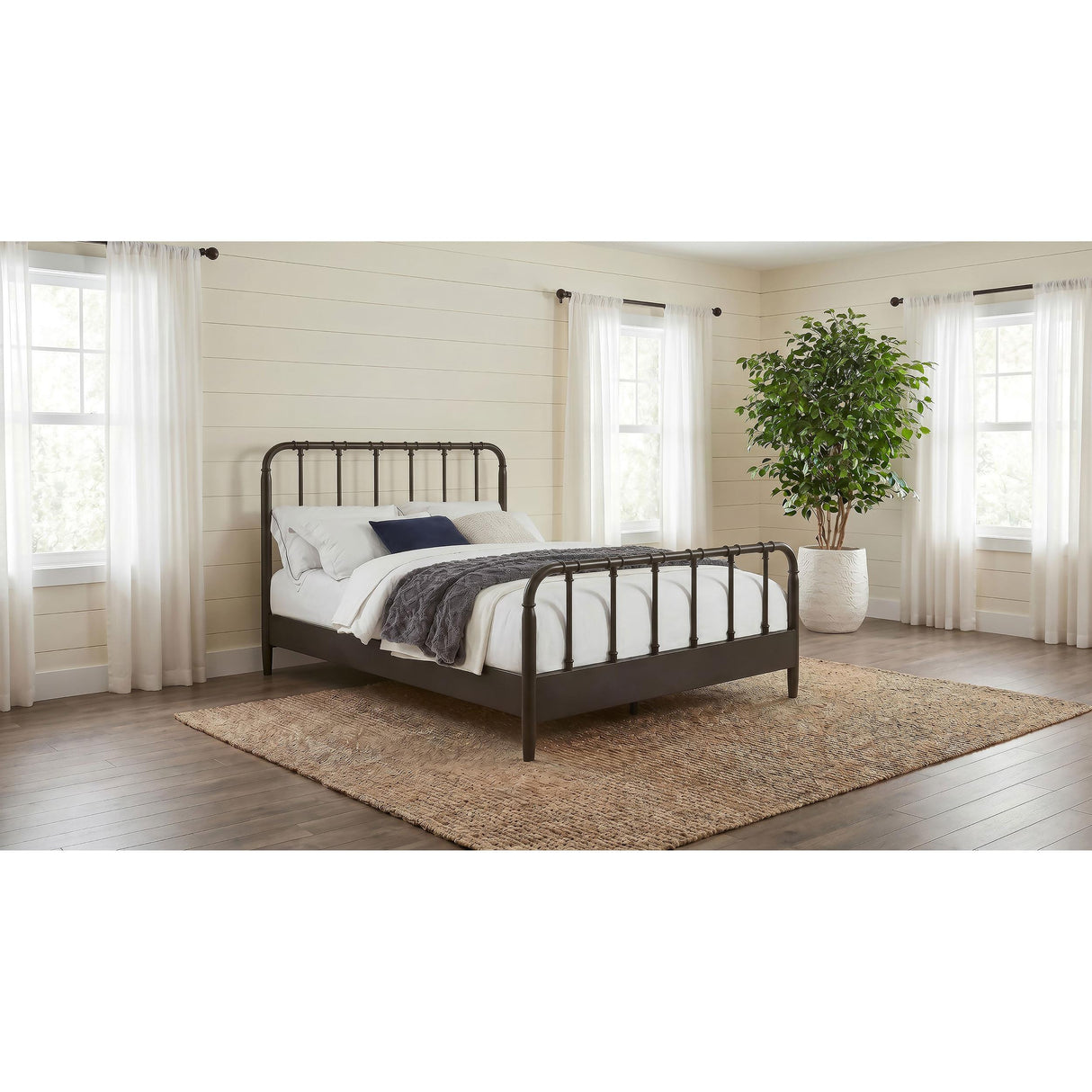  Coaster Furniture Rocco 310035F All Wood Water Pipe Open Frame Full Bed - Dark Bronze IMAGE 2