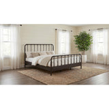  Coaster Furniture Rocco 310035KE All Wood Water Pipe Open Frame Eastern King Bed - Dark Bronze IMAGE 2