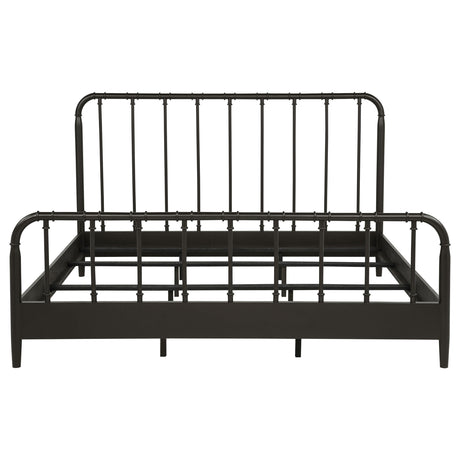 Coaster Furniture Rocco 310035KE All Wood Water Pipe Open Frame Eastern King Bed - Dark Bronze IMAGE 5
