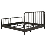  Coaster Furniture Rocco 310035KE All Wood Water Pipe Open Frame Eastern King Bed - Dark Bronze IMAGE 6