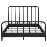  Coaster Furniture Rocco 310035Q All Wood Water Pipe Open Frame Queen Bed - Dark Bronze IMAGE 4